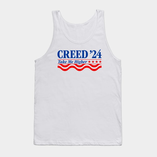 Creed '24 Take Me Higher Funny Creed 2024 Tank Top by TrikoCraft